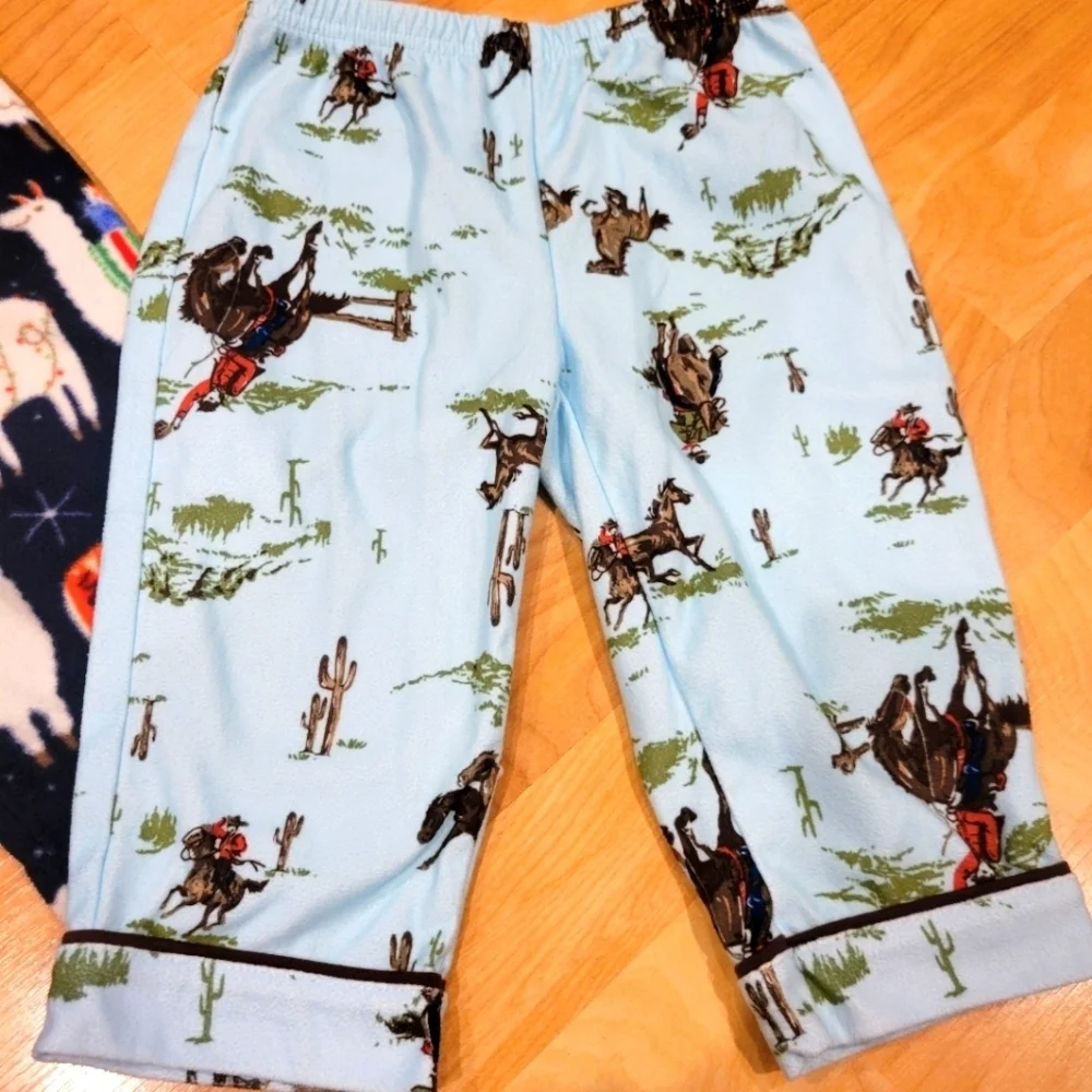 BABY Fleece pajama pants bundle size 12-18 months